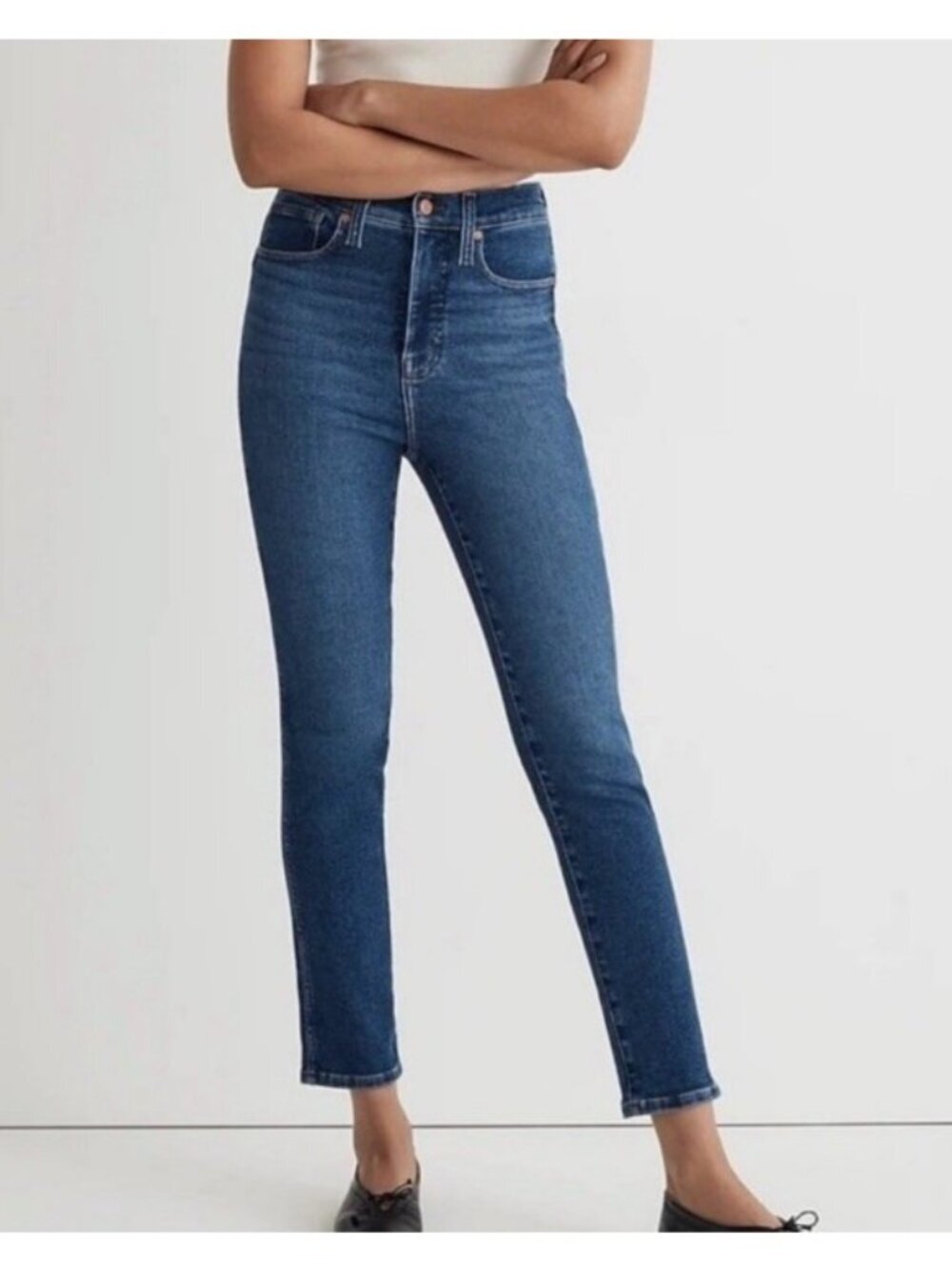 Madewell  Women's Sz 25 Stovepipe Jeans Auraria Wash NK893